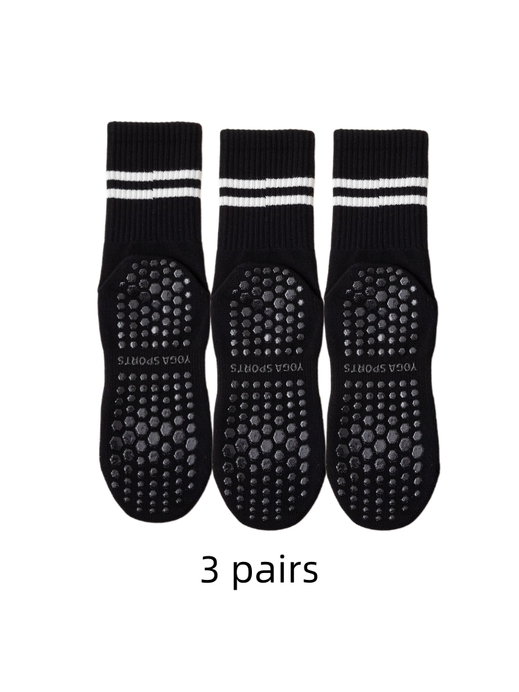 3 Pairs of Yoga Socks, Medium  - Medias Para Pilates Y Yoga 评论和价格